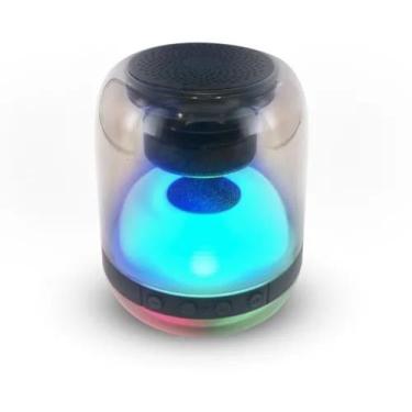 Imagem de Caixinha de som Caixa Bluetooth LED RGB Portátil Estéreo TWS FM XDG-40