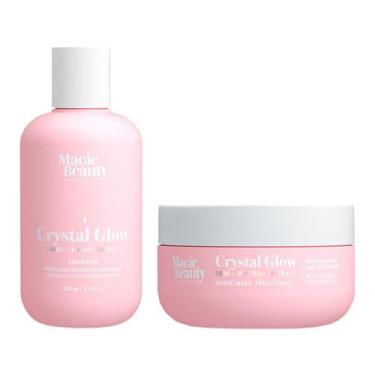 Imagem de Kit Magic Beauty Crystal Glow - Shampoo 250ml e Máscara 200g