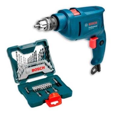 Imagem de Furadeira De Impacto Bosch Gsb 450 Re 450w + Kit 33 Acss, 110V