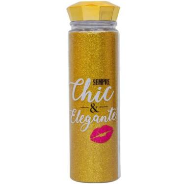 Imagem de Garrafa Tampa Diamante Dourado 500ml - Projeto Kiwi