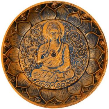 Imagem de Porta Incenso Buda 12.5x12.5cm - Tascoinport