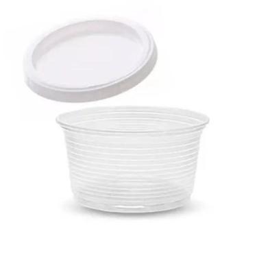 Imagem de Pote Plástico Transparente com Tampa 100 Ml 2000 Unidades - Copozan
