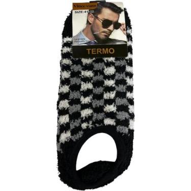 Imagem de Meia Sapatilha Com Sola Ante Derrapante Colorida Masculina - Anj Modas