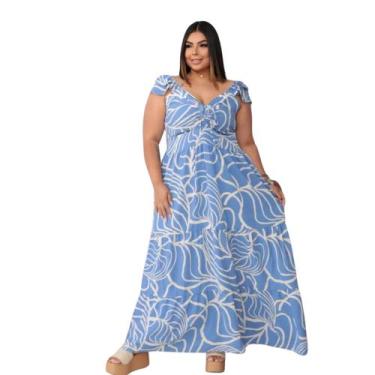 Imagem de Vestido Longo Estampado Manguinha G1g2g3 E G4 1 geração - Reyn Store, 