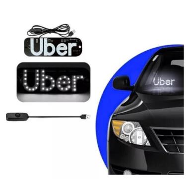 Imagem de Placa Painel Led Letreiro Para-brisa Vidro Aplicativo Usb - BulEletron