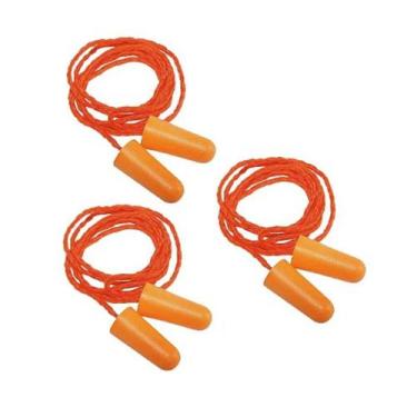 Imagem de Kit 3 Protetor Auricular Espuma Plug C/ Cordão 16dB 1110 3M