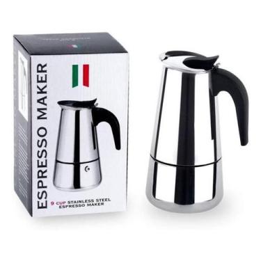 Imagem de Cafeteira Italiana Espesso Maker De Aço Inox 9 Xicaras 02 - Gonzattoim
