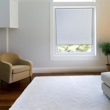 Imagem de Persiana Rolo Screen Branca 160 (L) x 220 (A) Cortina Solar P/ Sacada 