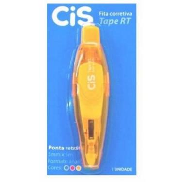 Imagem de Corretivo Fita  5M Tape Reto Sertic - CIS, Laranja