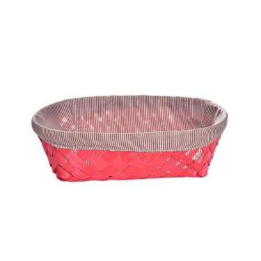 Imagem de Cesto de Mesa Oval Bambu 24x16x6Cm - Wincy Casa