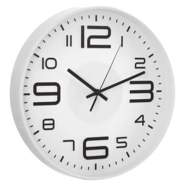 Imagem de Relógio De Parede Decorativo Silencioso 30 Cm / 593 - PGB, Branco