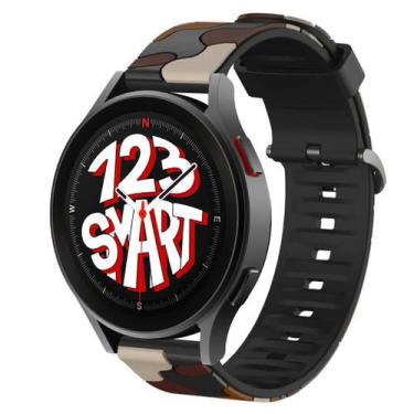 Imagem de Pulseira de Silicone Camuflada para Galaxy Watch 5 Watch5 Pro Watch 4 