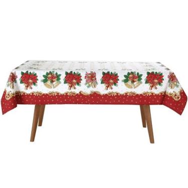 Imagem de Toalha de Mesa Natalina Retangular 8 Lugares 1,60 x 2,50 Athenas Dohle