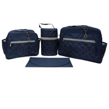 Imagem de Kit bolsa Maternidade Bolhas de Alegria - Hyno Kids, Azul marinho