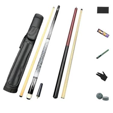 Imagem de Taco de sinuca, bastão de sinuca, taco de sinuca de 147 cm, bastão de taco de bilhar de bordo canadense, taco de sinuca profissional para esportes de mesa de sinuca, 19 ~ 567 g (taco de sinuca +