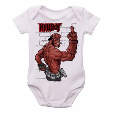 Imagem de body nenê criança roupa bebê  HellBoy dedo - Empório Dutra, G   ( 4-8 
