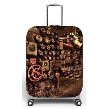 Imagem de Capa para mala de viagem M, medidas max C40x A59 x P27cm Estampa Casa 