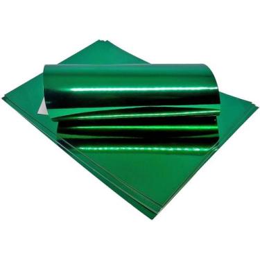 Imagem de Papel Laminado A4 250g Verde Lamicote Masterprint - 10 Folhas
