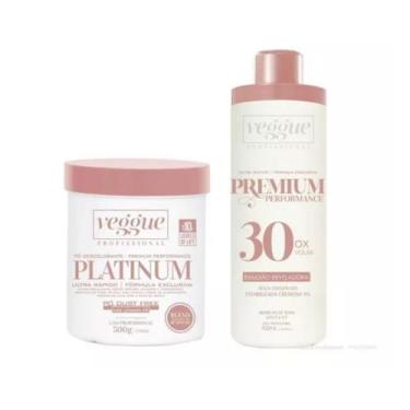 Imagem de Pó Descolorante Azul Platinum + Agua Oxigenada 30 Volumes - Veggue Pro