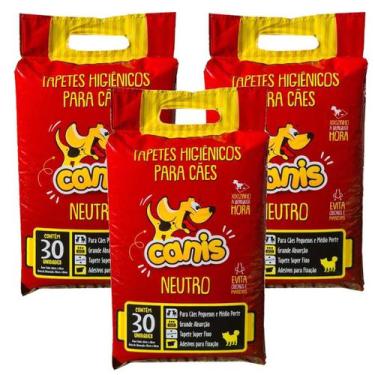 Imagem de Tapete Higienico Pet Canis 30un em atacado 3 pacotes