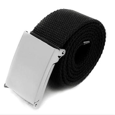 Imagem de Cinto Masculino Fivela Ajustavel Casual Confortavel - USUP, Preto