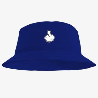 Imagem de Chapéu Bucket Hat Estampado Dedo - MP Moda Masculina, Único, Azul