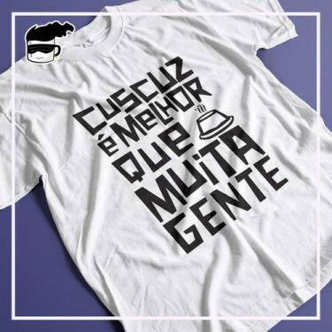 Imagem de Camiseta Cuscuz Algodão - Kamisetas Otaku, Branco, M