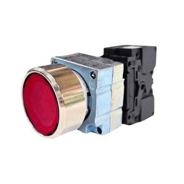 Imagem de Botão Frontal Metálico Iluminado 110Vac 1NF Vermelho 3SB3650-0AA21 – Siemens