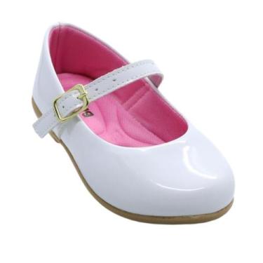 Imagem de Sapatilha Feminina Rasteira Verniz Infantil Sapato Menina Daminha Dama