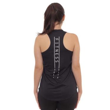 Imagem de Camiseta Regata Feminina Dry Fit Estampada Poliester Academia - Per Tu