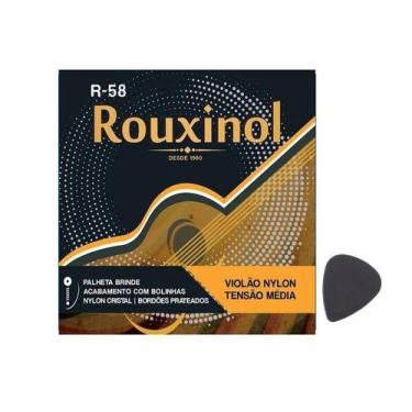 Imagem de Encordoamento para Violão nylon tensão média Rouxinol R58