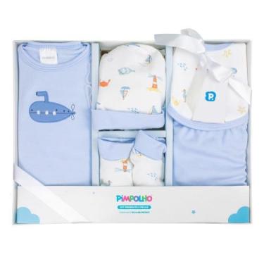 Imagem de Kit Presente Bebê Menino 5 Peças 00-06 Meses Pimpolho 9500, 0 A 6MESES