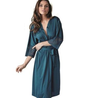 Imagem de Robe rendado Nupcial DeMillus 031005, Carmim, A