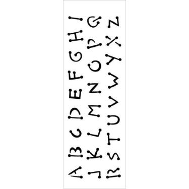Imagem de Stencil Simples Alfabeto Infantil 300 10x30 Opa 