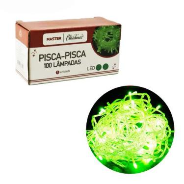Imagem de Pisca Pisca 100 Lâmpadas Verde 220v 8,5m Decoração Natal - Fuxing