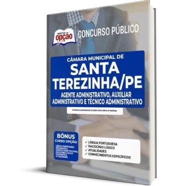 Imagem de Apostila Câmara de Santa Terezinha - PE - Agente Administrativo, Auxil