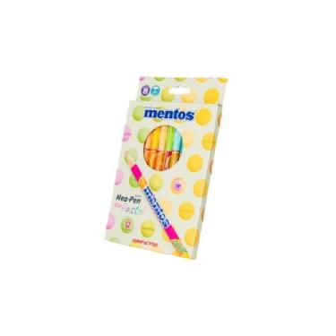 Imagem de Canetinha Hidrográfica Neo Pen Gigante Mentos com 12 Cores