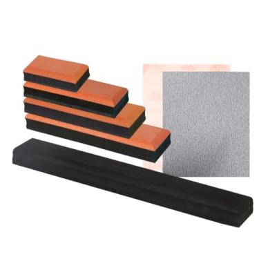 Imagem de Pintando Carro, 5 Tacos Lixador Manual De Eva E Duas Lixas Adesivas Quantidade de cascalhos:0;Cor:Laranja