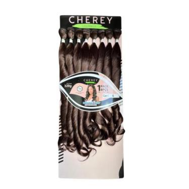 Imagem de Cabelo Bio Orgânico Liso Ondulado 80cm Natural Crimp 320g Cherey, 6