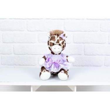 Imagem de PELUCIA SAFARI GIRAFA PROVENCE 15 CM - VESTIDO COM LESE (lilás liso)