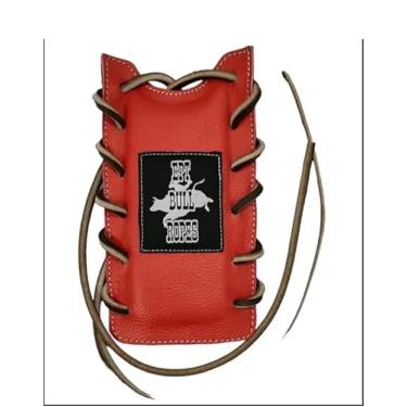 Imagem de EPT Bull Ropes Almofada de corda de couro para adultos e jovens com articulações acolchoadas Red Bull