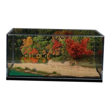 Imagem de Esquirla 1/64 Cena de Riverside Lakeside com caixa de armazenamento Modelo de brinquedo Cena de exibição Foto Adereços Fundo Diorama Cenário para carro fundido