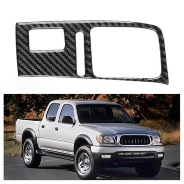 Imagem de IKUESM Compatible with TOYOTA TAKUMA (SPECIAL EDITION) 2001 2002 2003 2004 Black/Red Carbon Fiber Driver's Side Dashboard Air Vent Sticker 1 pc/set((Black)-A)