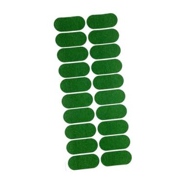 Imagem de Vaveren Marcador de mesa de bilhar pontos pano de mesa de bilhar emplastros leve toalha de mesa de sinuca reparação manchas de bilhar adesivos, Green 55 Mm X 25 Mm