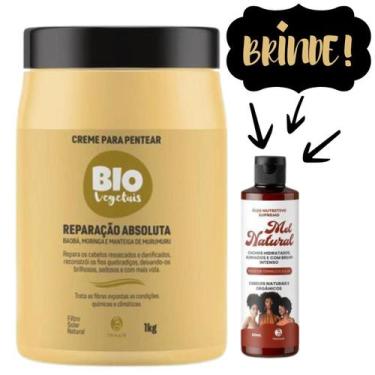 Imagem de Creme Reparação Absoluta Bio 1kg + Óleo Mel Natural 60ml - Trihair
