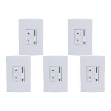 Imagem de Kit C/5 - Qualitronix Controle Vent/Lamp Emb.Desliz-Qv36