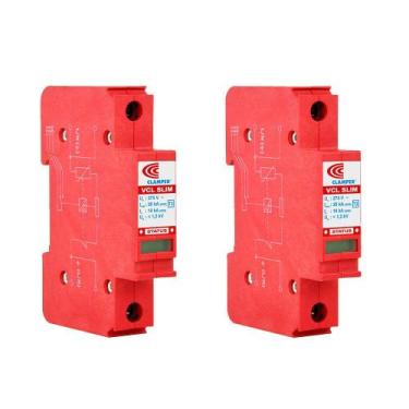 Imagem de Kit econômico c/ 2 dispositivos de proteção contra raios com dps clamp