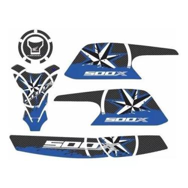 Imagem de Adesivo Carenagem Protetor Lateral Honda Cb 500x Kit 1125 - Resitank