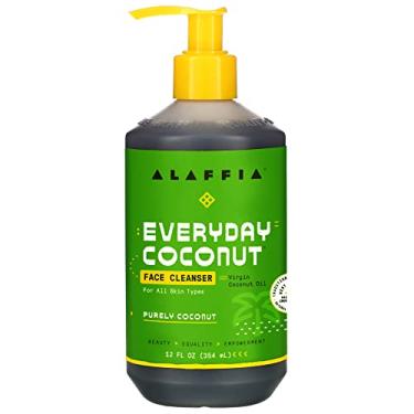 Imagem de Alaffia Everyday Coconut Face Cleanser for All Skin Types. Leaves Skin Fresh and Hydrated with Fair Trade Coconut Oil & Neem, Vegan, Cruelty Free, No Parabens, Purely Coconut, 12 Fl Oz