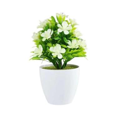 Imagem de Mini Bonsai Artificial em Vaso - Decoração para Escritório e Casa, A02